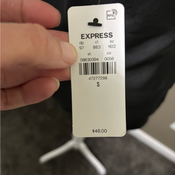 Express Black One-Shoulder Sheath Top - Picture 3 of 4